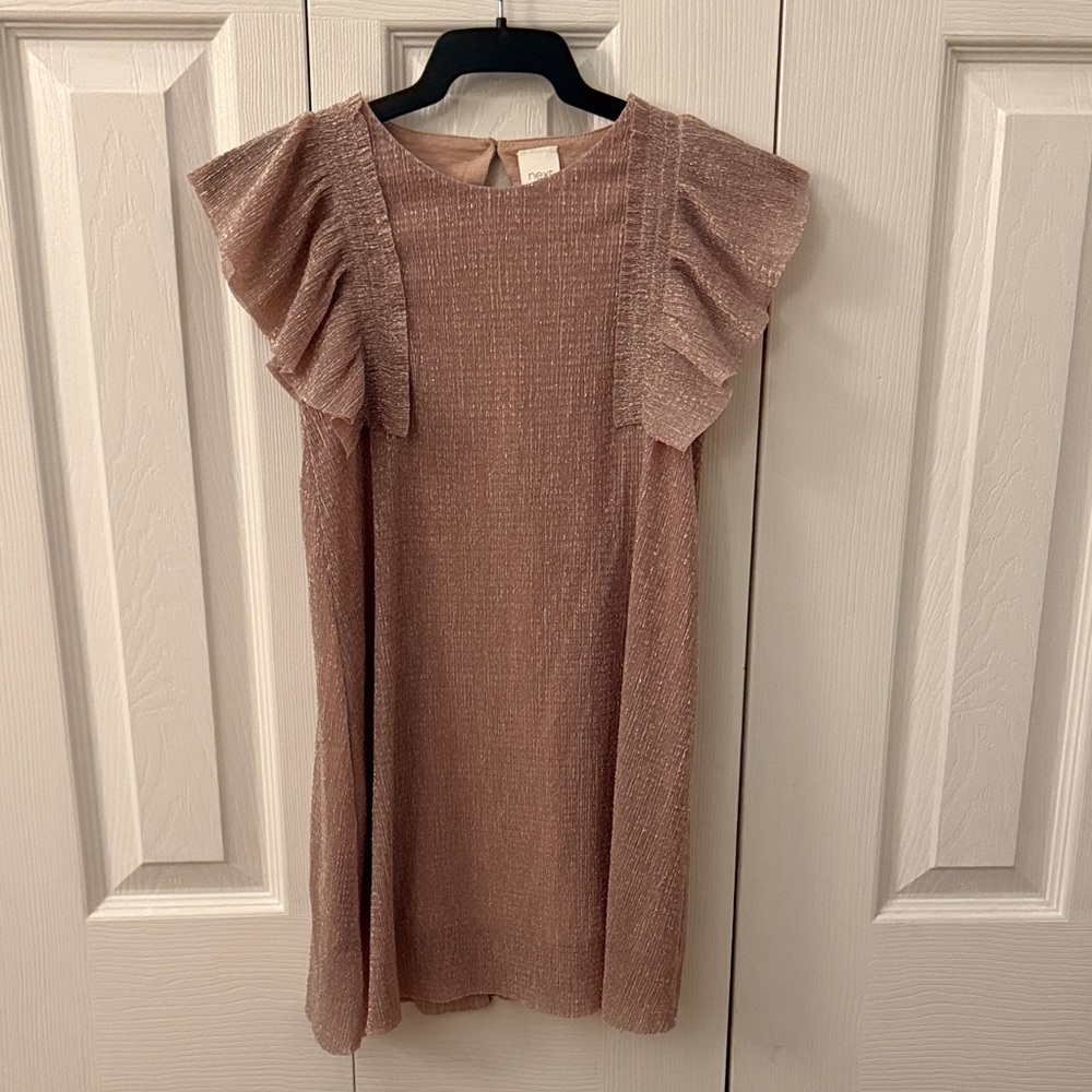 Next Girls Size 5 Years Sparkly Mauve Dress